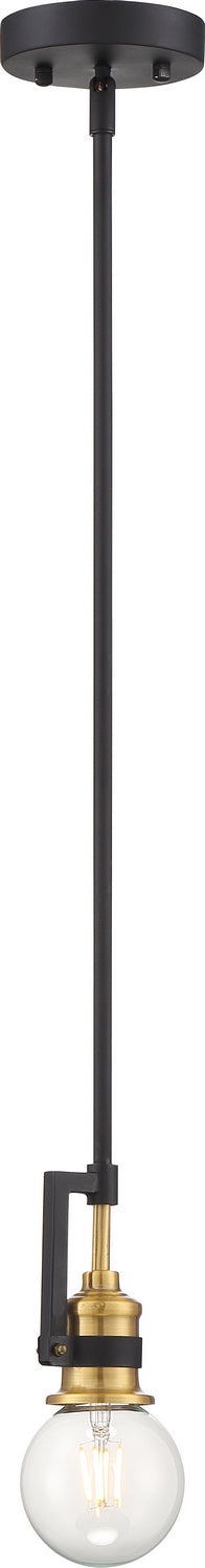 Nuvo Intention 60-6975 Pendant Light - Warm Brass / Black