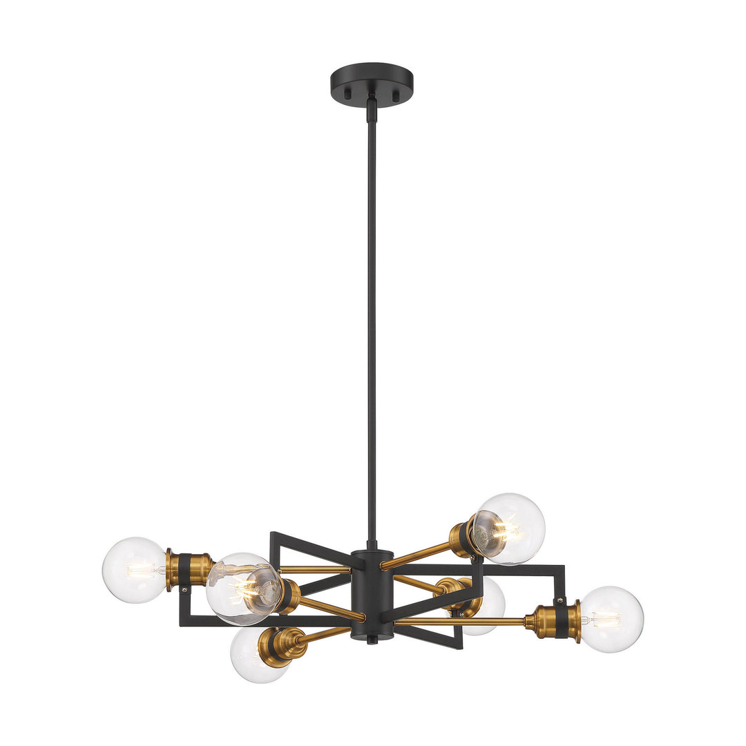 Nuvo Intention 60-6976 Pendant Light - Warm Brass / Black