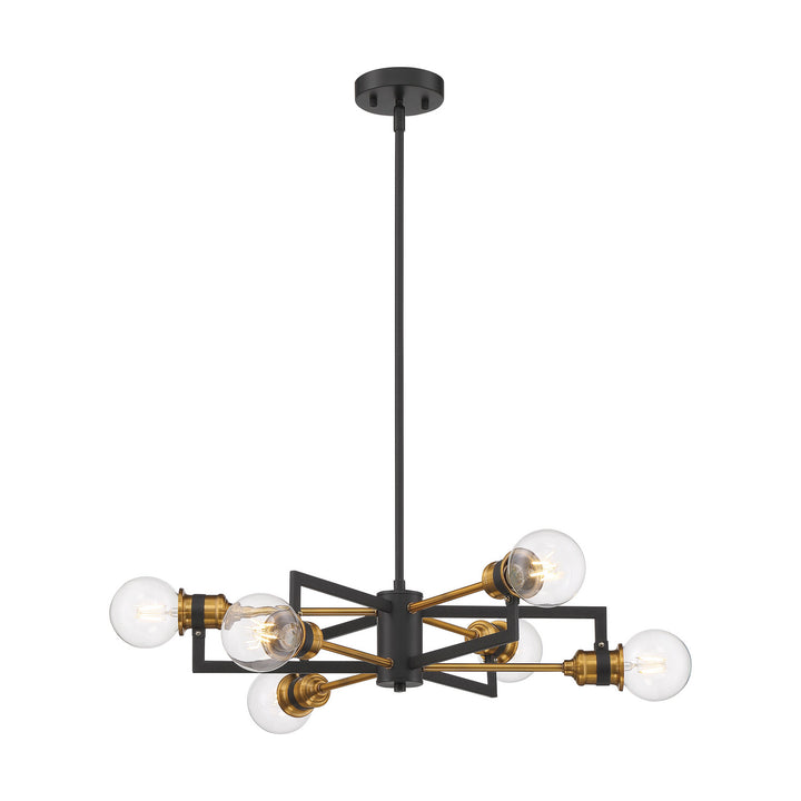 Nuvo Intention 60-6976 Pendant Light - Warm Brass / Black