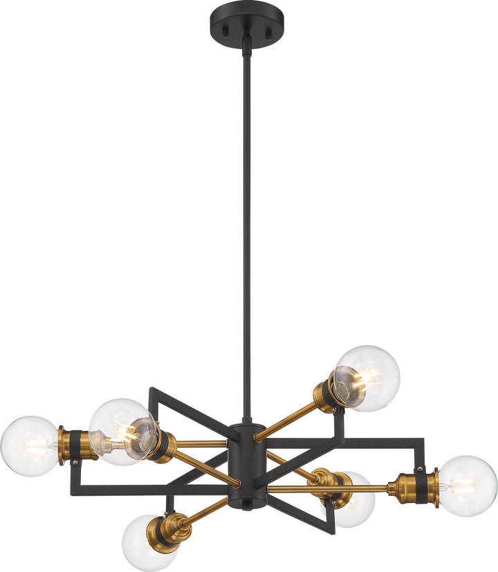 Nuvo Intention 60-6976 Pendant Light - Warm Brass / Black