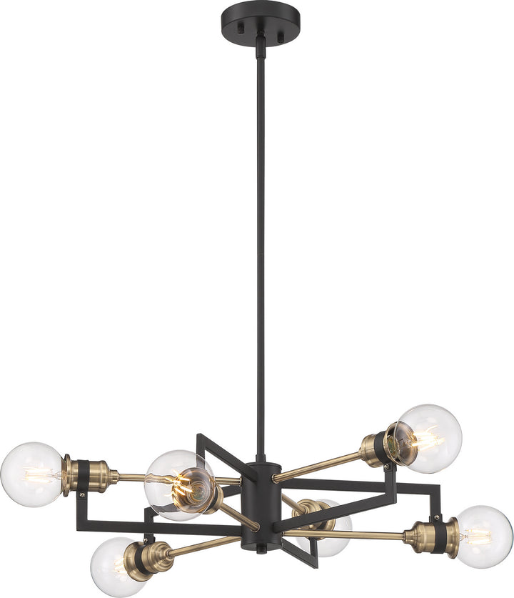 Nuvo Intention 60-6976 Pendant Light - Warm Brass / Black