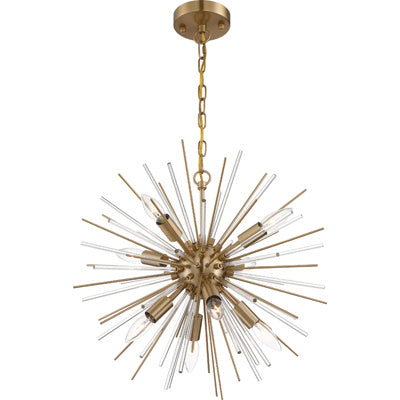 Nuvo Cirrus 60-6994 Chandelier Light - Vintage Brass