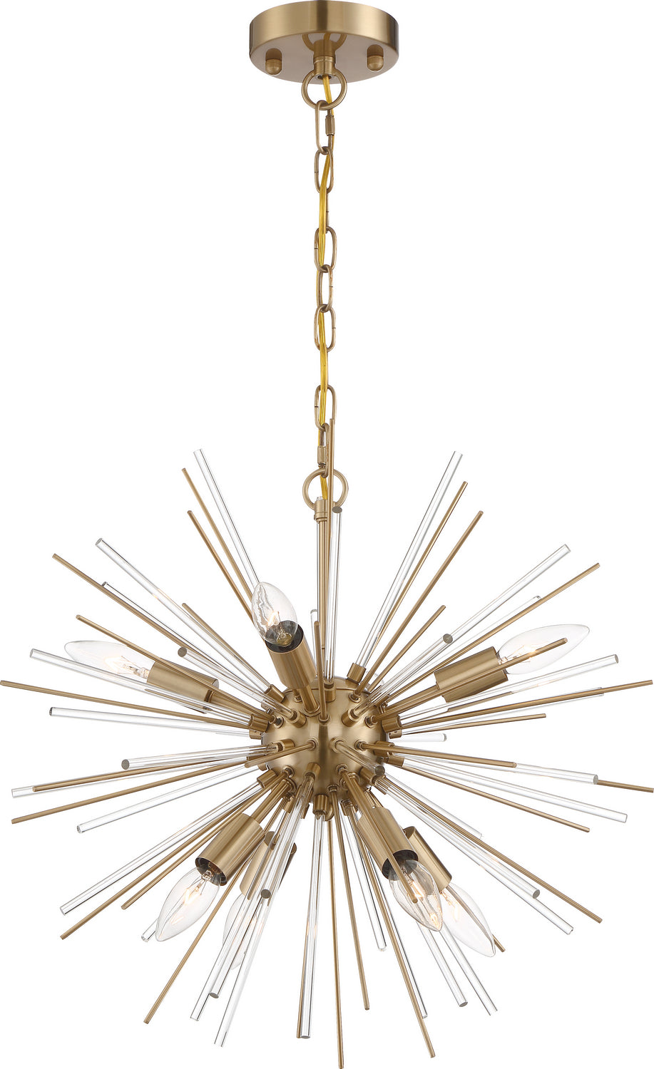 Nuvo Cirrus 60-6994 Chandelier Light - Vintage Brass