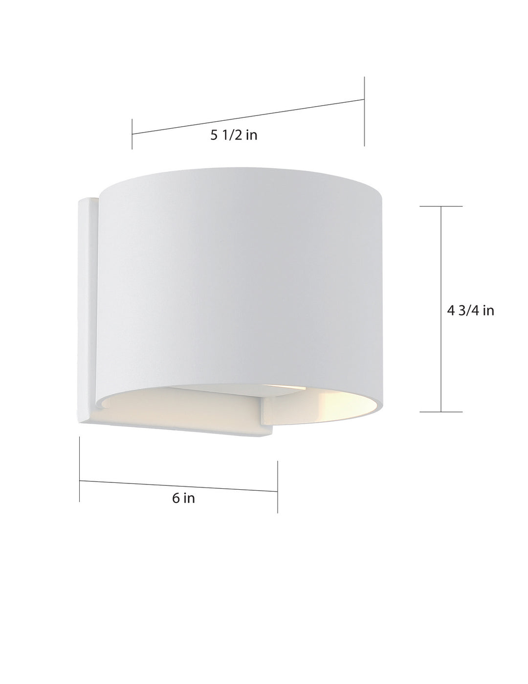 Nuvo Lightgate 62-1465 Wall Light - White