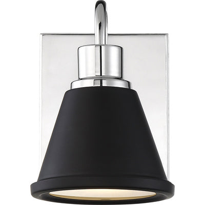 Nuvo Bette 62-1471 Wall Light - Polished Nickel / Matte Black