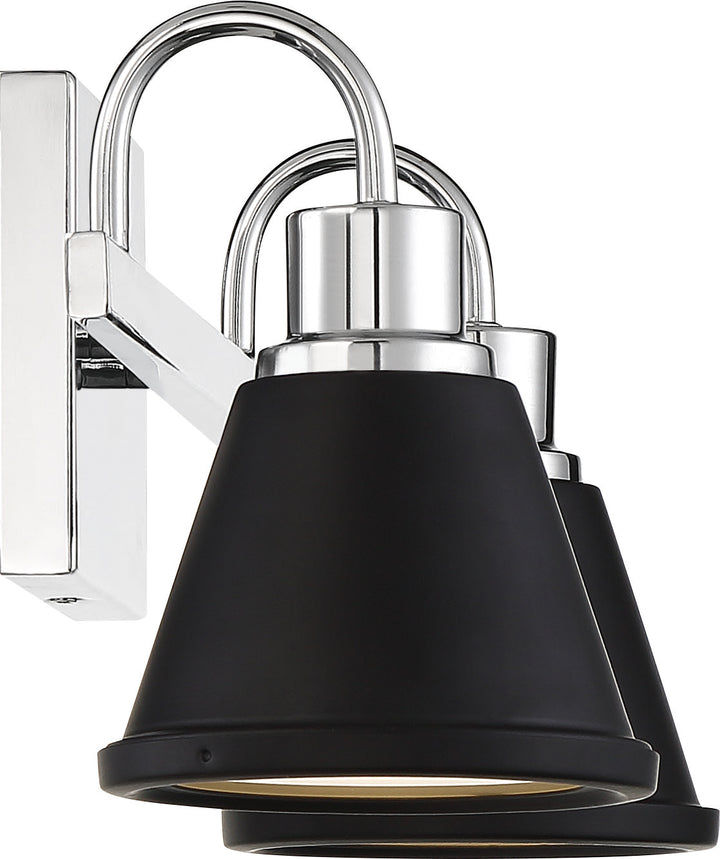 Nuvo Bette 62-1472 Bath Vanity Light 16 in. wide - Polished Nickel / Matte Black