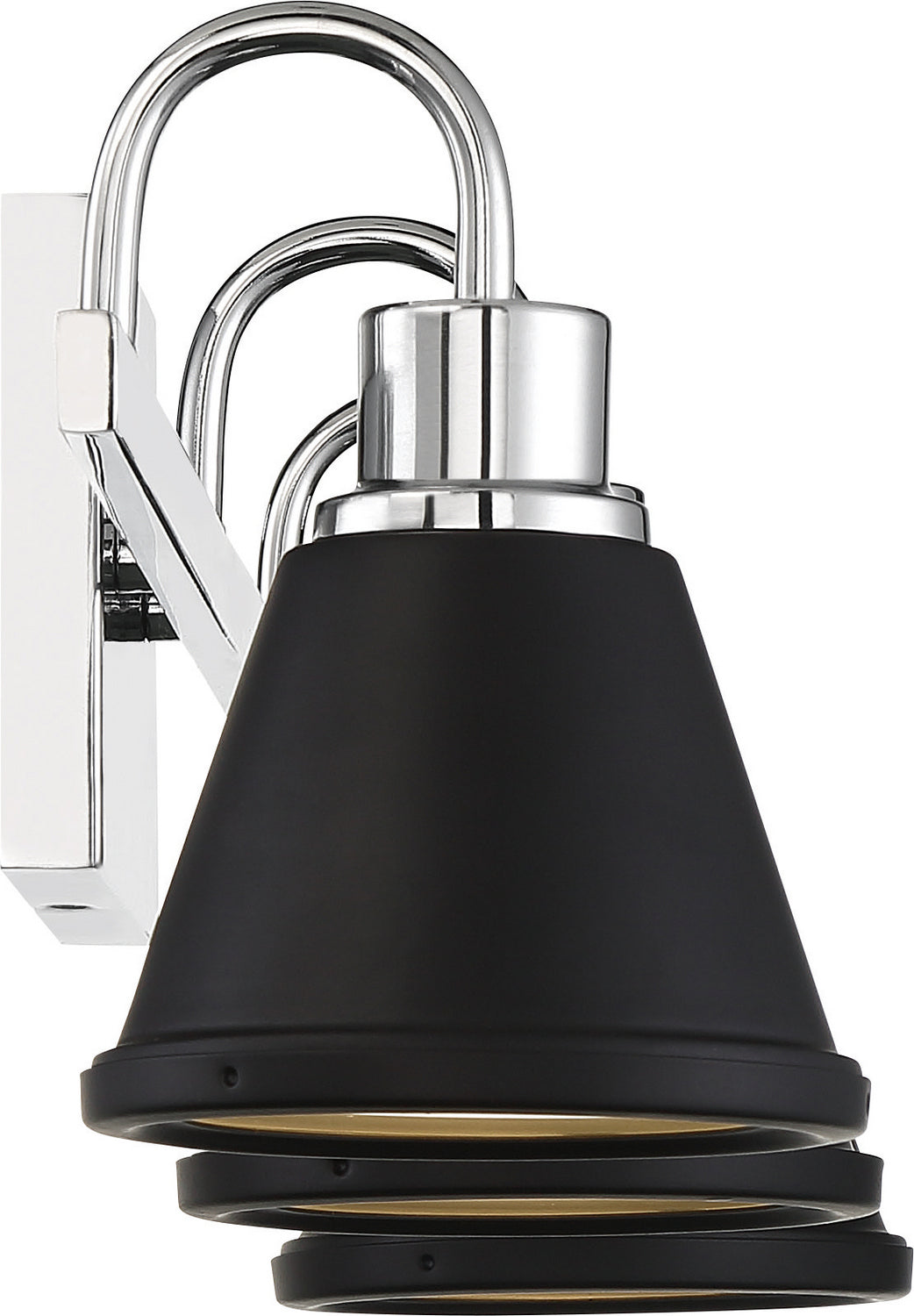 Nuvo Bette 62-1473 Bath Vanity Light 24 in. wide - Polished Nickel / Matte Black