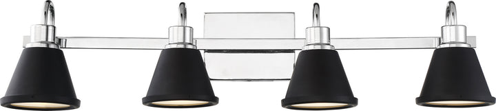 Nuvo Bette 62-1474 Bath Vanity Light 32 in. wide - Polished Nickel / Matte Black