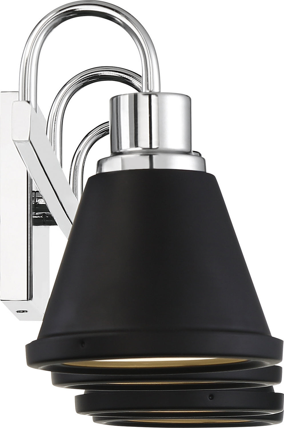 Nuvo Bette 62-1474 Bath Vanity Light 32 in. wide - Polished Nickel / Matte Black