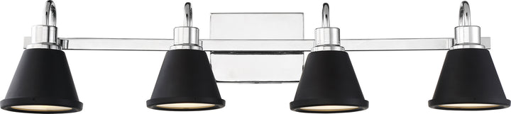 Nuvo Bette 62-1474 Bath Vanity Light 32 in. wide - Polished Nickel / Matte Black