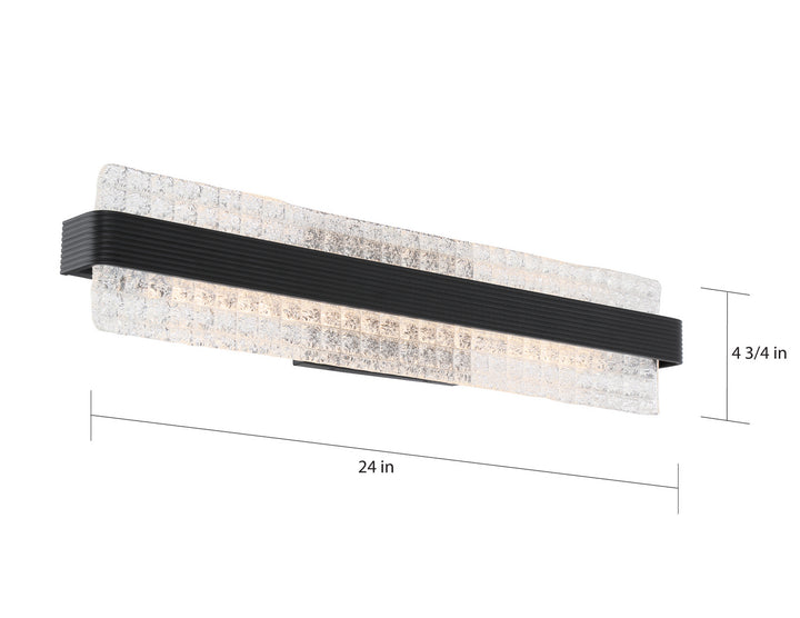 Nuvo Ceres 62-1483 Bath Vanity Light 24 in. wide - Matte Black