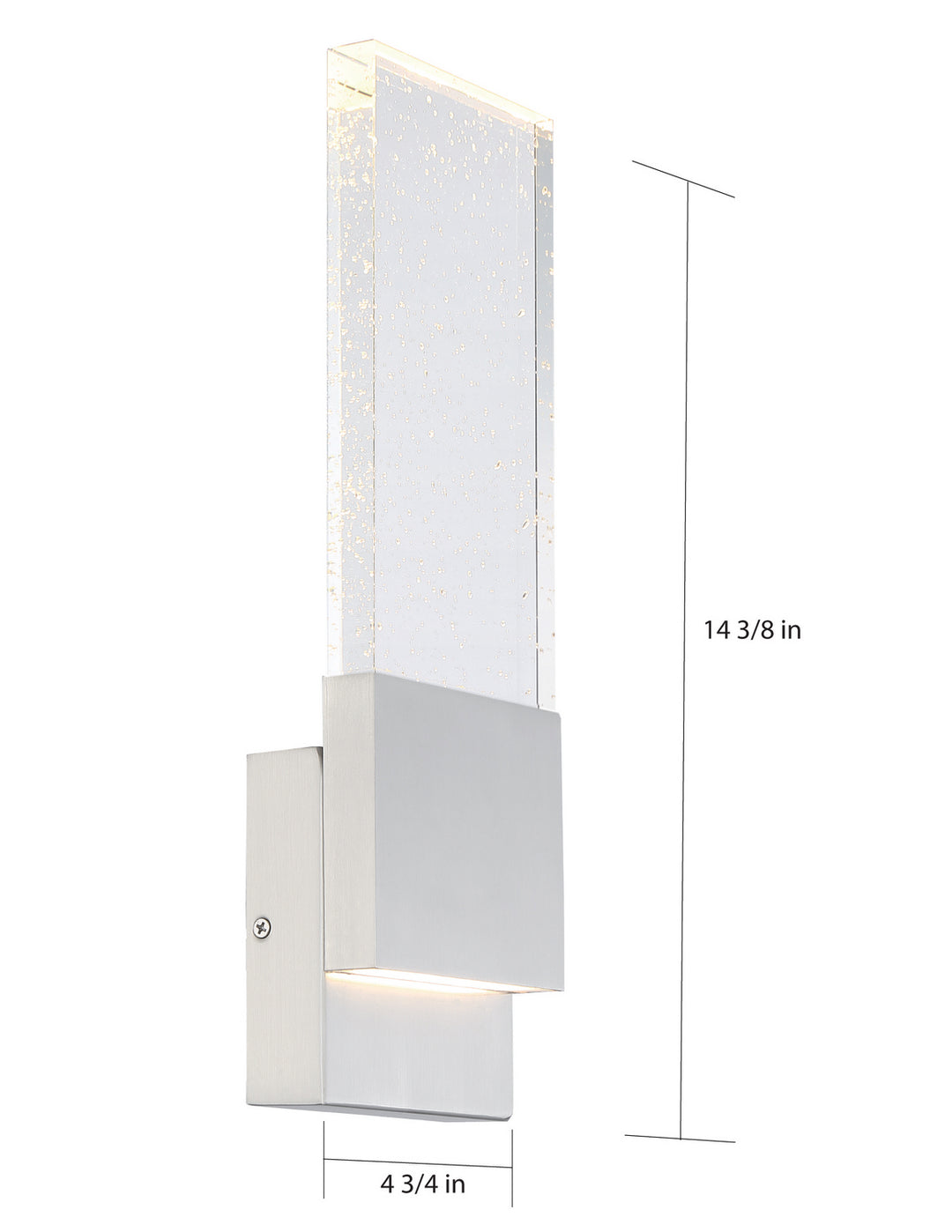 Nuvo Ellusion 62-1503 Wall Light - Polished Nickel