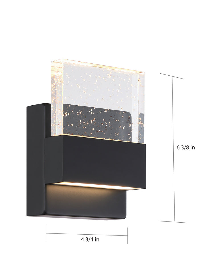 Nuvo Ellusion 62-1511 Wall Light - Matte Black
