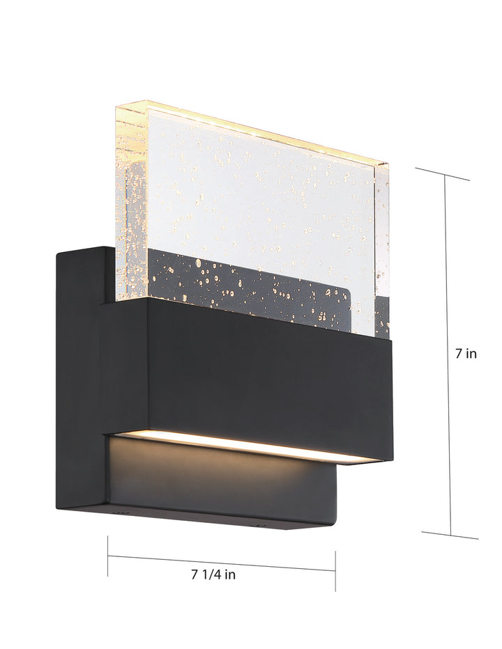 Nuvo Ellusion 62-1512 Wall Light - Matte Black