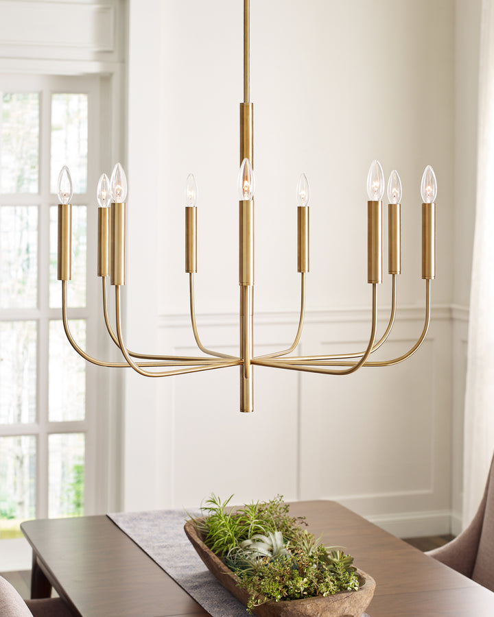 Visual Comfort Studio Brianna EC1009BBS Chandelier Light - Burnished Brass