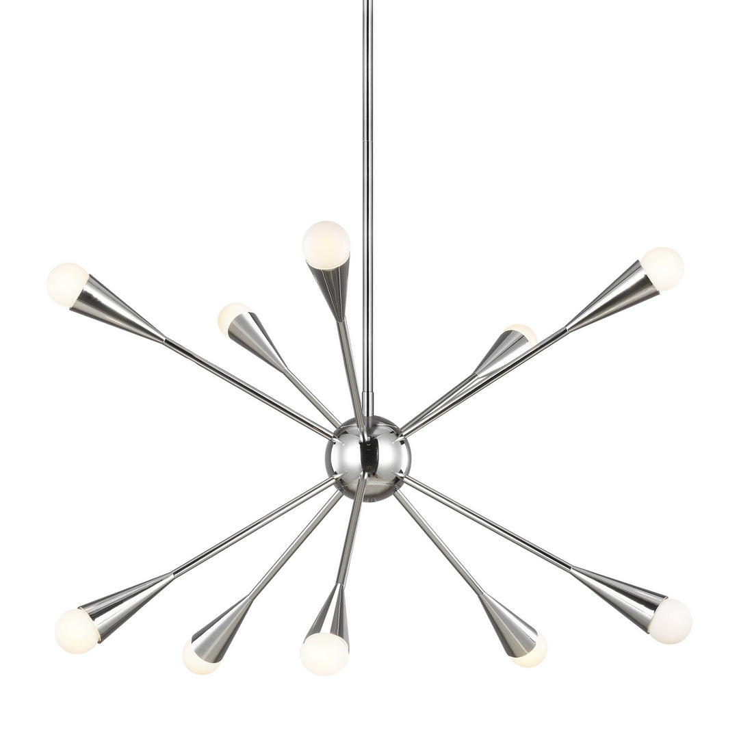 Visual Comfort Studio Jax EC10310PN Chandelier Light - Polished Nickel