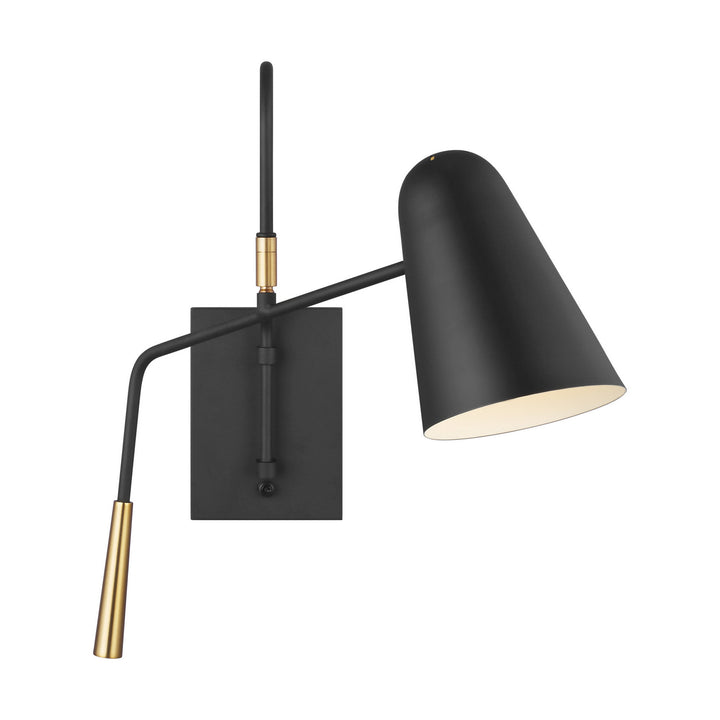 Visual Comfort Studio EW1041MBK Simon One Light Wall Sconce Lamp Black