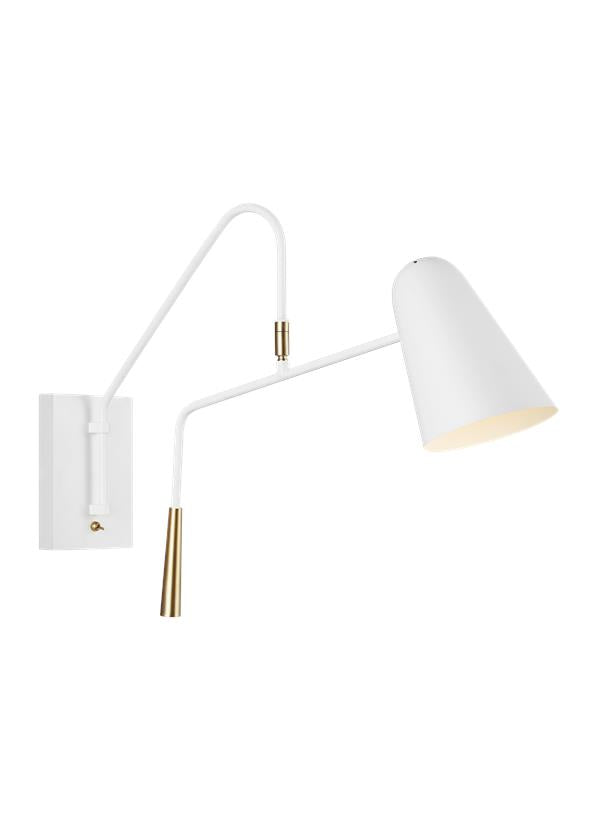 Visual Comfort Studio EW1041MWT Simon One Light Wall Sconce Lamp White