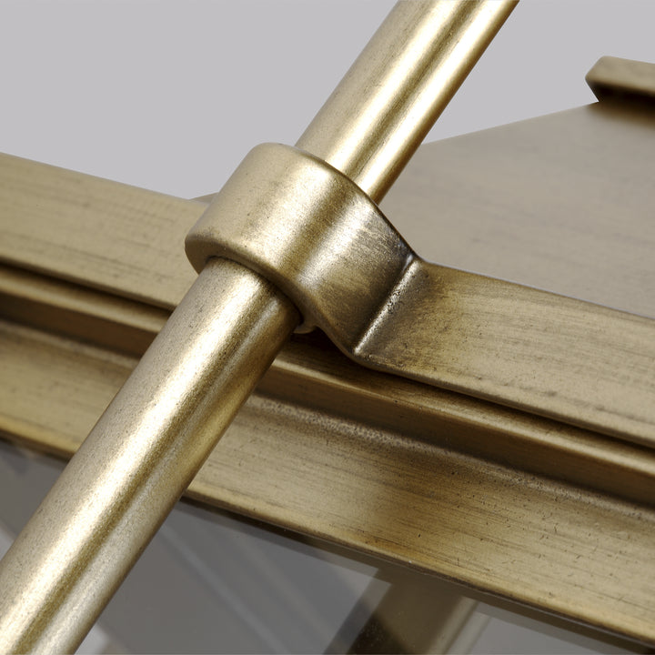 Visual Comfort Studio OL13200PDB Wellsworth Three Light Lantern Outdoor Brass