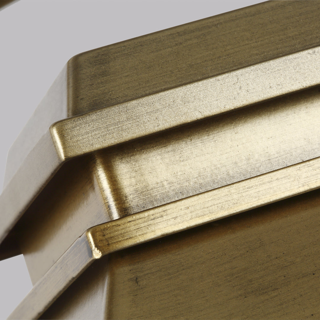 Visual Comfort Studio OL13201PDB Wellsworth Three Light Lantern Outdoor Brass