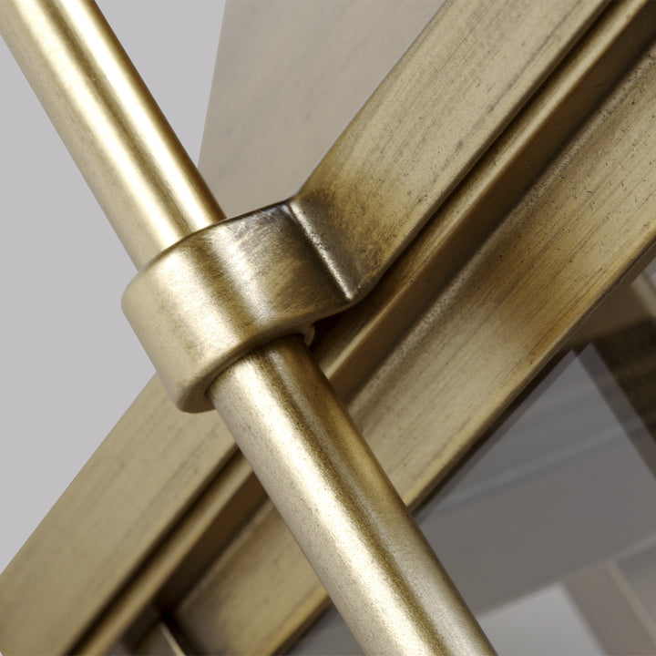 Visual Comfort Studio OL13202PDB Wellsworth Four Light Lantern Outdoor Brass