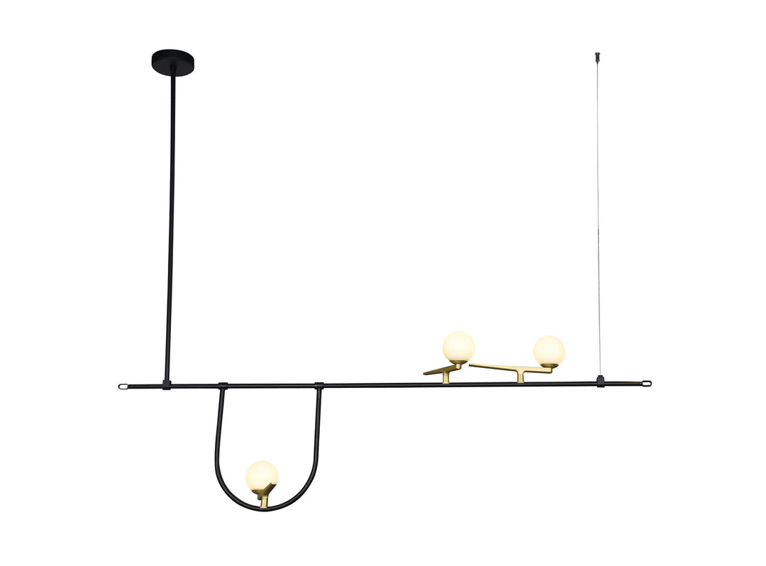 Bethel International DLS02C49B Chandelier Light - Black