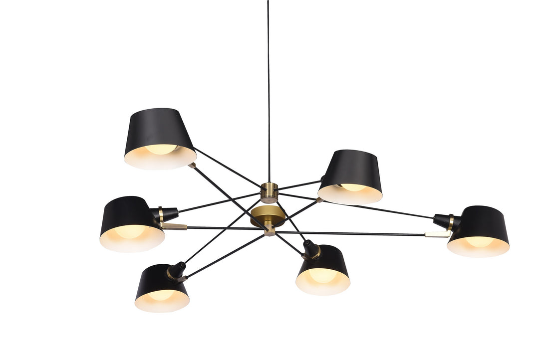 Bethel International DLS12C72B Pendant Light - Black