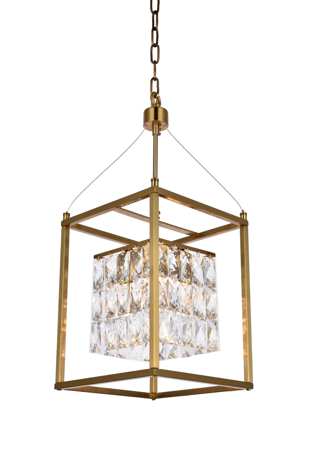 Bethel International LA11AB-10 Chandelier Light - Antique Brass