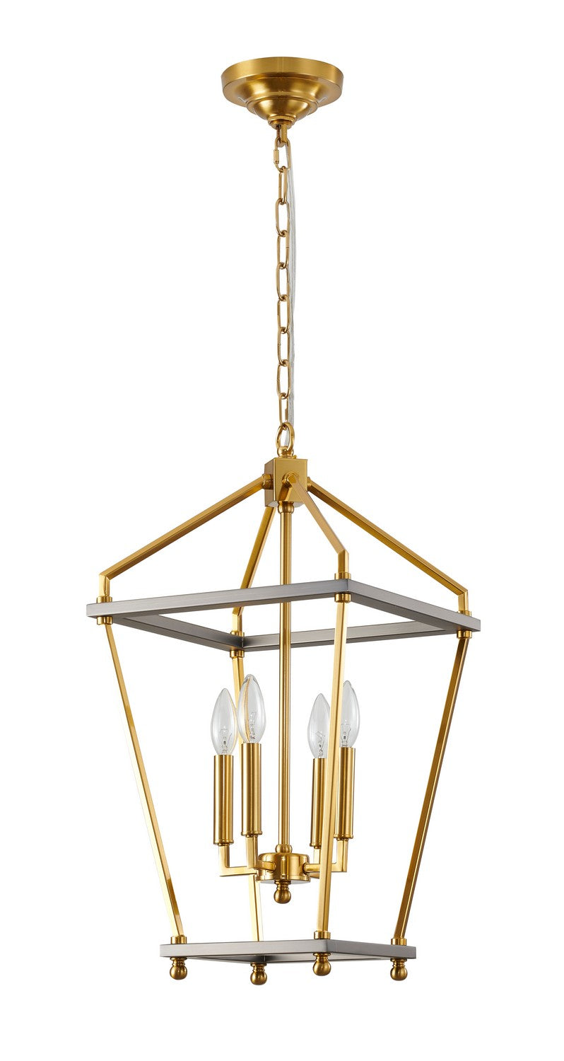 Bethel International LA23C12CO Pendant Light - Antique Brass & Black