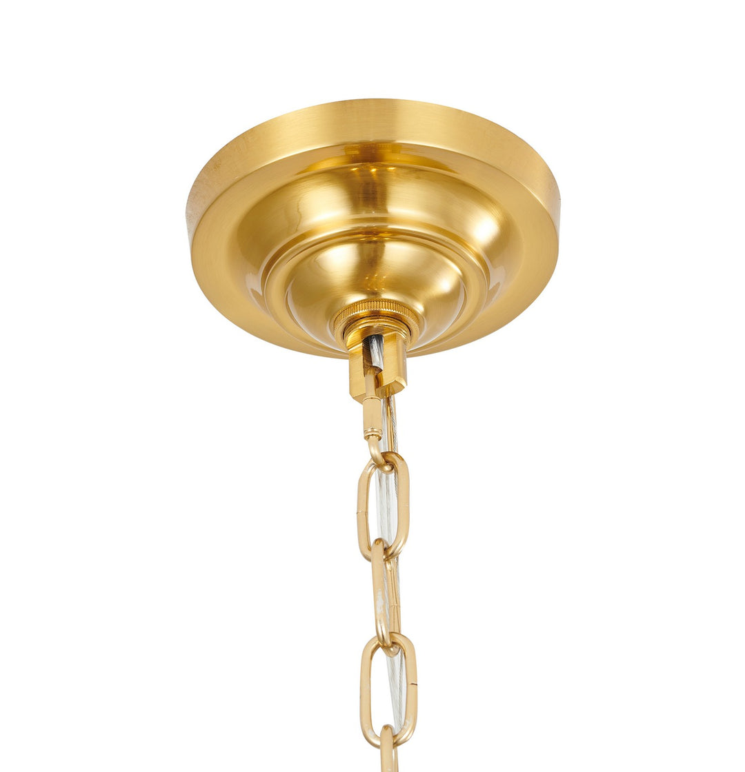 Bethel International LA23C12CO Pendant Light - Antique Brass & Black