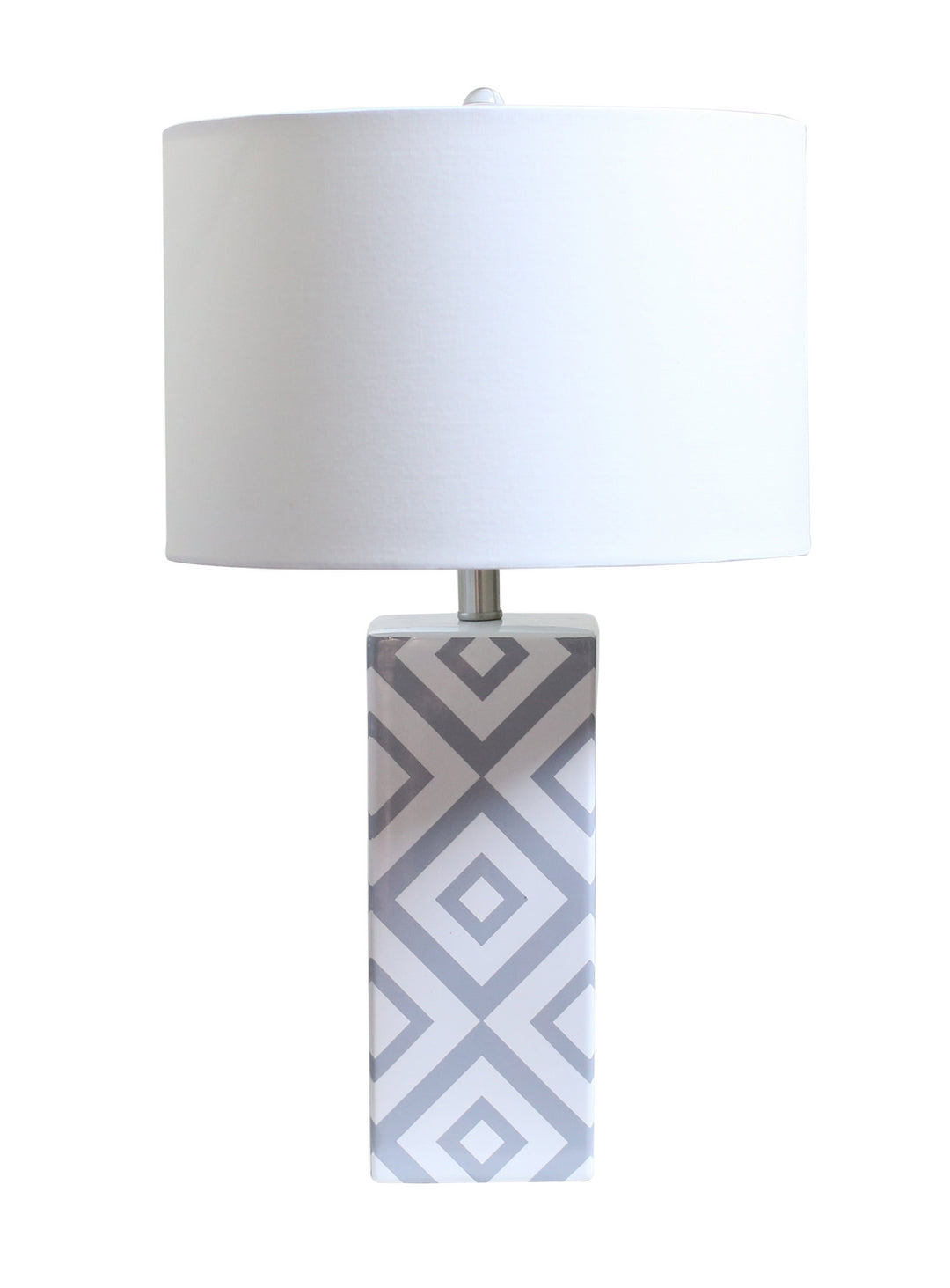Bethel International MTL33PQ-SN   Lamp Grey & White