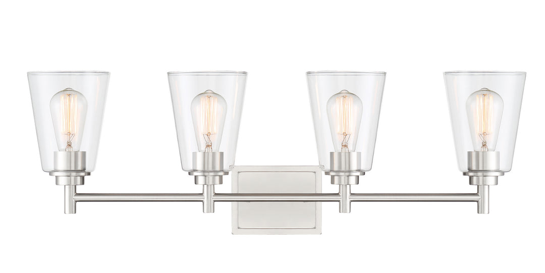 Designers Fountain Westin 95704-SP Bath Vanity Light 31 in. wide - Satin Platinum