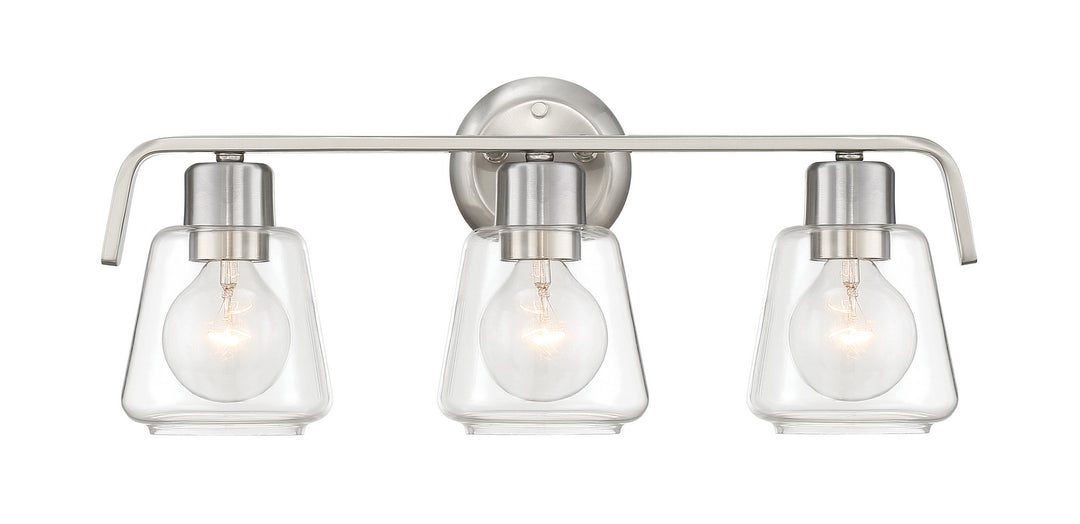 Designers Fountain Riley 96203-SP Bath Vanity Light 21 in. wide - Satin Platinum