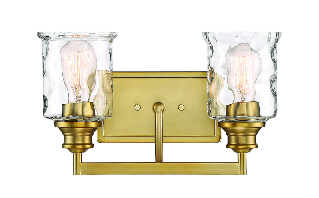 Designers Fountain Drake 96302-BG Bath Vanity Light 15 in. wide - Brushed Gold