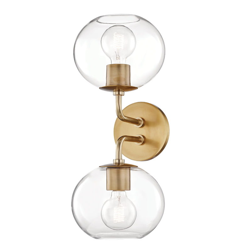 Mitzi Margot H270102-AGB Wall Sconce Light - Aged Brass