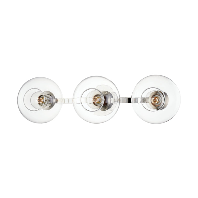 Mitzi Margot H270103-PN Bath Vanity Light 9 in. wide - Polished Nickel