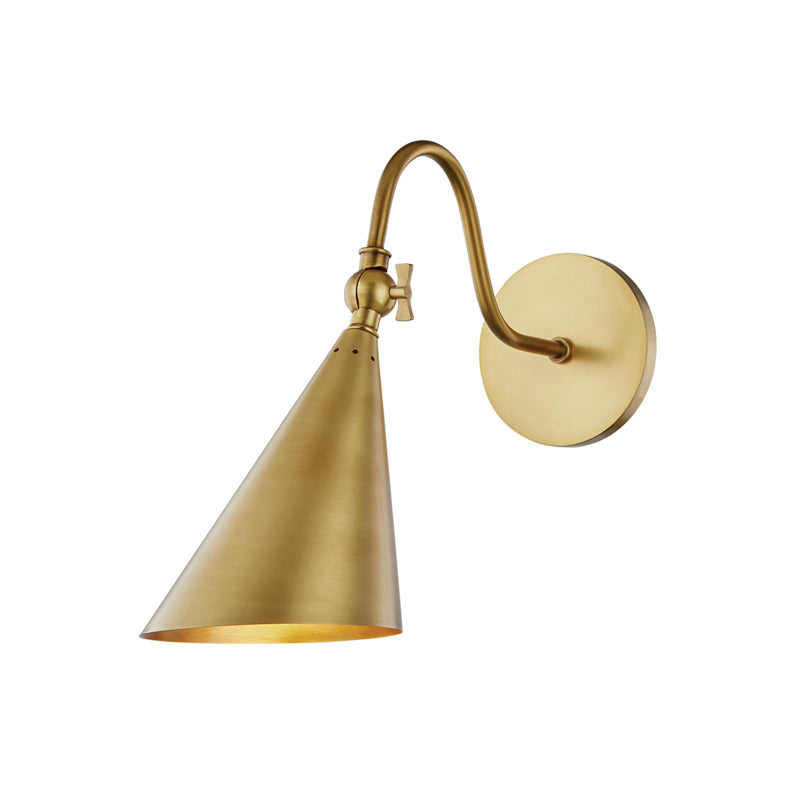 Mitzi Lupe H285101-AGB Wall Sconce Light - Aged Brass