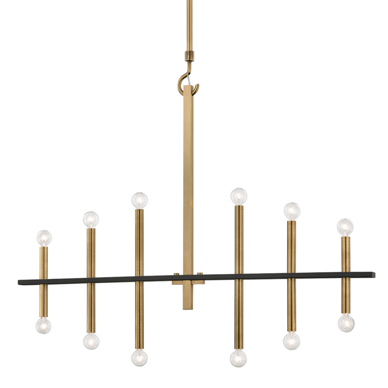 Mitzi Colette H296812-AGB/BK Pendant Light - Aged Brass/Black