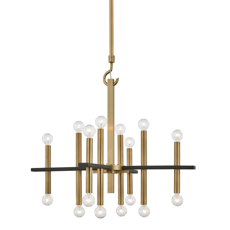 Mitzi Colette H296816-AGB/BK Chandelier Light - Aged Brass/Black