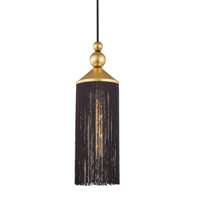 Mitzi Scarlett H300701-GL/BK Pendant Light - Gold Leaf/Black