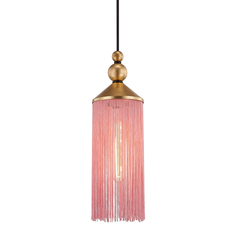 Mitzi Scarlett H300701-GL/PK Pendant Light - Gold Leaf/Pink