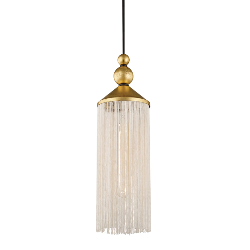 Mitzi Scarlett H300701-GL/WH Pendant Light - Gold Leaf/White