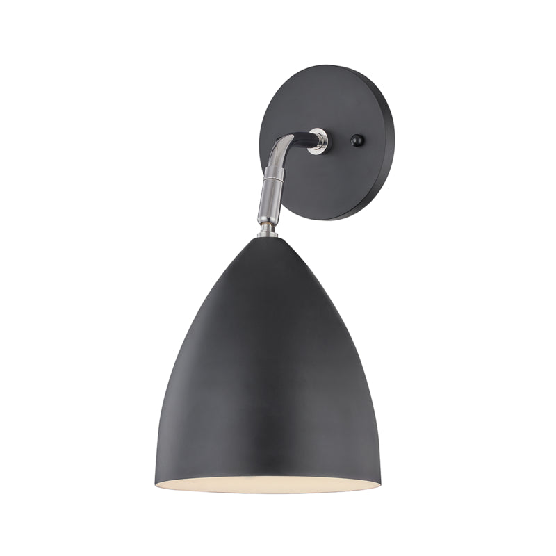 Mitzi Gia H308101-PN/BK Wall Sconce Light - Polished Nickel/Black