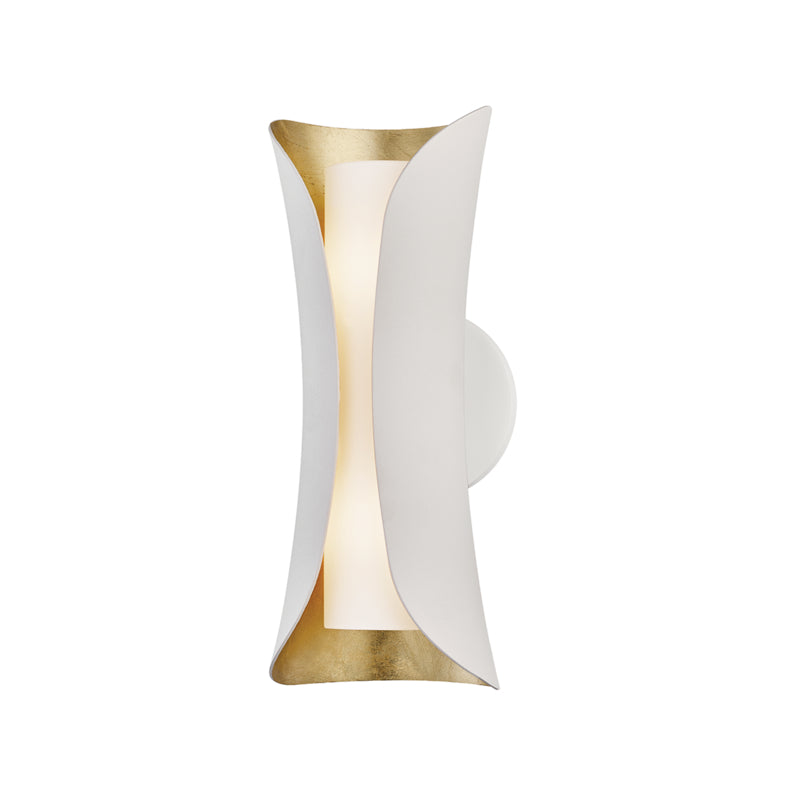 Mitzi Josie H315102-GL/WH Wall Sconce Light - Gold Leaf/White