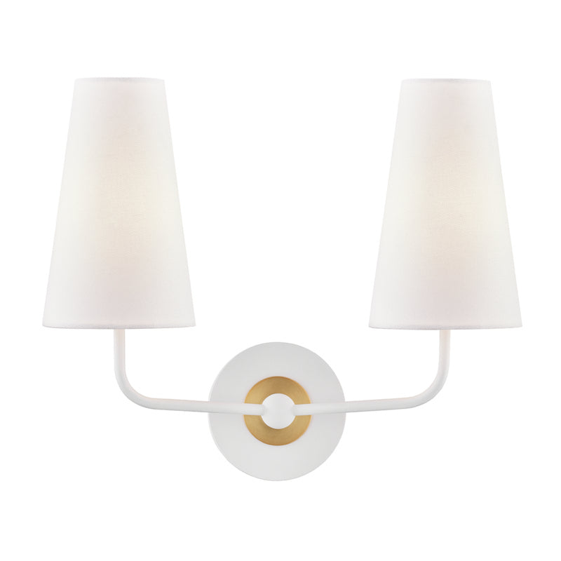 Mitzi Merri H318102-AGB/WH Wall Sconce Light - Aged Brass/Soft Off White