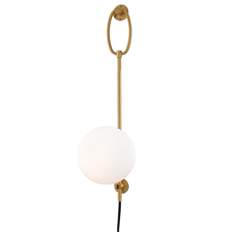 Mitzi Gina HL290101-AGB Wall Sconce Light - Aged Brass