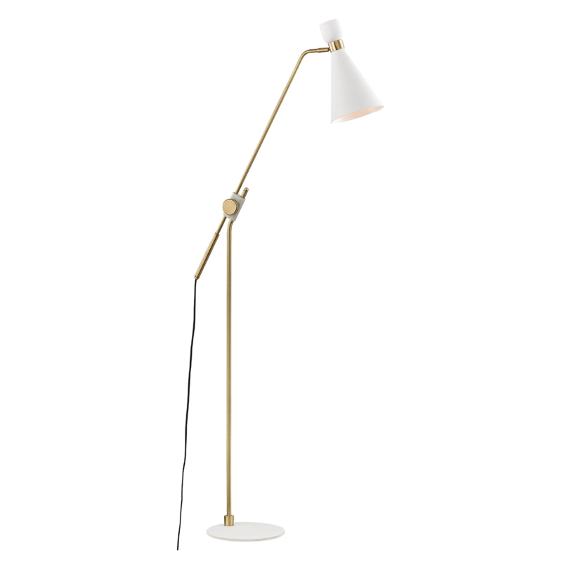 Mitzi Lighting HL295401-AGB/WH Willa Lamp Aged Brass/Soft Off White