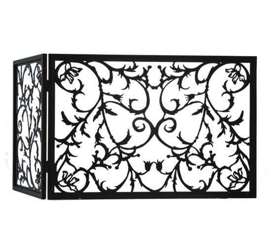 Meyda Tiffany Lighting 97928 Vine Fireplace Screen Home Decor Black