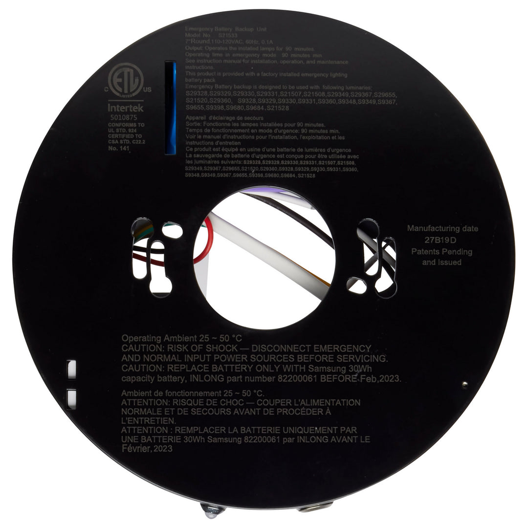 Satco S21533 Ceiling Light - Black