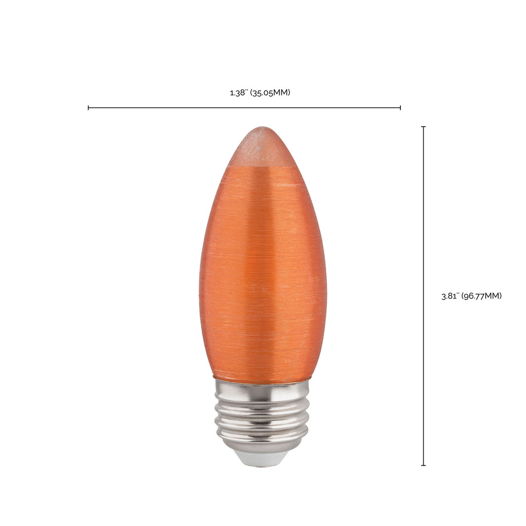 Satco Lighting S23407   Light Bulb Spun Amber